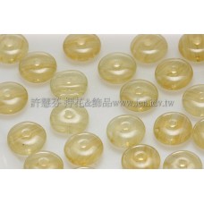 捷克飛碟珠6mm橄欖綠-20個