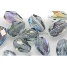 捷克水滴形珠-切角-5x7mm閃亮蒙大拿藍-20個