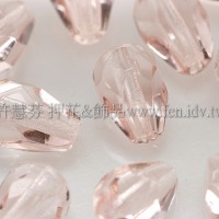捷克水滴形珠-切角-5x7mm玫瑰淡粉色-20個