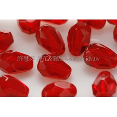 捷克水滴形珠-切角-5x7mm泰國紅寶石紅-20個