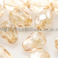 捷克水滴形珠-切角-5x7mm蜜橙色-20個