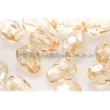 捷克水滴形珠-切角-5x7mm蜜橙色-20個