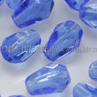 捷克水滴形珠-切角-5x7mm亮天藍色-20個