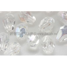 捷克水滴形珠-切角-5x7mm閃亮透明水晶-20個