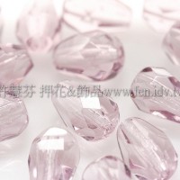 捷克水滴形珠-切角-5x7mm紫水晶色-20個