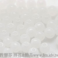 捷克圓形珠3mm白色-50個