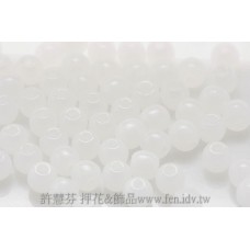 捷克圓形珠3mm白色-50個