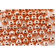 捷克圓形珠3mm紅銅色-50個
