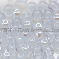捷克圓形珠3mm愛麗絲珠光淺藍-50個