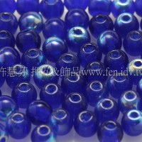 捷克圓形珠3mm炫光月夜藍-50個