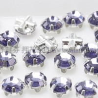 捷克四孔爪4mm紫羅青藍鑽