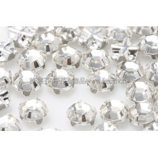 捷克四孔爪鑽_4mm透明銀色