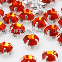 捷克四孔爪鑽4mm鮮紅色