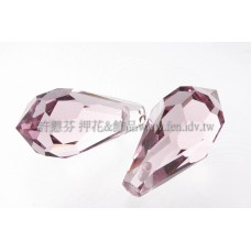 9*18mm捷克角面長水滴珠_紫芋色