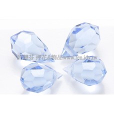 6*10mm捷克角面水滴珠_嬰兒藍