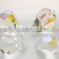 6*10mm捷克角面水滴珠_透明水晶色AB