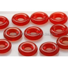 捷克甜甜圈珠2.5*8mm豔紅色