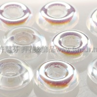 捷克甜甜圈珠2.5*8mm透明水晶色AB