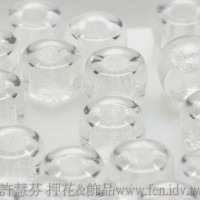 6mm捷克花輪圓形_晶亮透明色