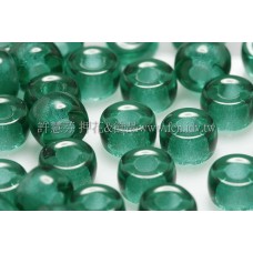 6mm捷克花輪圓形_祖母綠