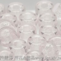 6mm捷克花輪圓形_水蜜桃粉紅