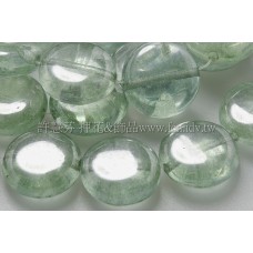 12mm扁圓形珠-冰晶草原綠-6個