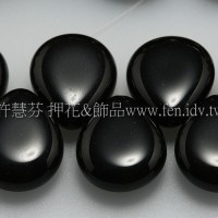 12*16胖水滴形珠_黑色