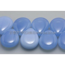 12*16胖水滴形珠_牛奶藍玉色