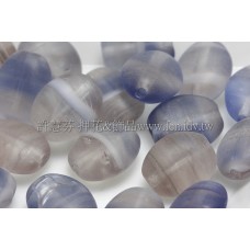 6*8扁橢圓形珠-水波紋-紫羅青蘭
