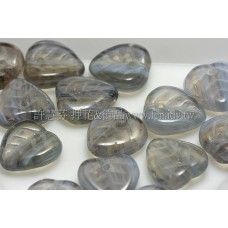 9*9小愛心葉形珠-灰鑽色