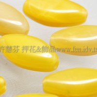 捷克綜合珠-17-8mm黃色軟糖