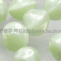 捷克綜合珠-10mm綠薄荷珊瑚色