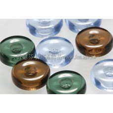 捷克綜合珠-13mm藍-綠-紫藕色