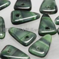 捷克綜合珠-3-12mm綠色-黑色混合