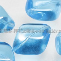 捷克綜合珠-22-12mm天藍色