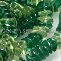 珠寶樂園-綠色扭轉飛碟混合珠