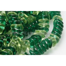 珠寶樂園-綠色扭轉飛碟混合珠