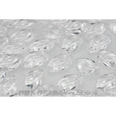 5X10mm捷克楔形葉珠-透明色-1包-20個