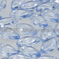 5X10mm捷克楔形葉珠-晶藍色-1包-20個