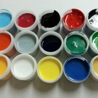進口寶石膠水晶膠不透明染料色膏-12瓶