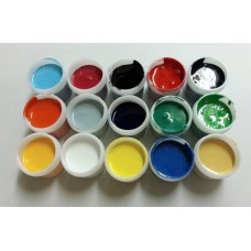 進口寶石膠水晶膠不透明染料色膏-12瓶