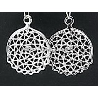 圓形雕花鏤空配件-16*22mm-2個