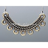 7孔圓弧古典編織項鍊配件青古美