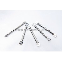 雙孔螺旋連接配件代白-10個