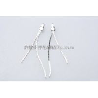 雙線流蘇連接配件代白-2個