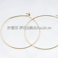 DIY耳圈金-直徑25mm-2個