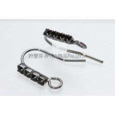 晶鑽魚耳勾-14mm-1對