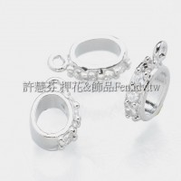 蛋形晶鑽-耳環配件正白