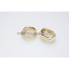 三線圓環流行-連接墜飾14K