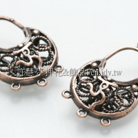 葫蘆鏤空雕花包包墜飾紅古美